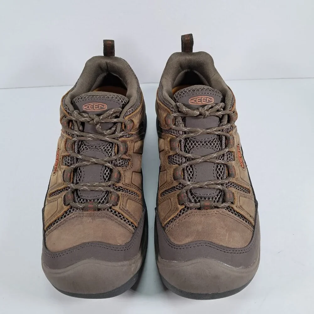KEEN Circadia Vent Shoes Men 8 Brown Leather Waterproof Hiking Gorpcore 102678